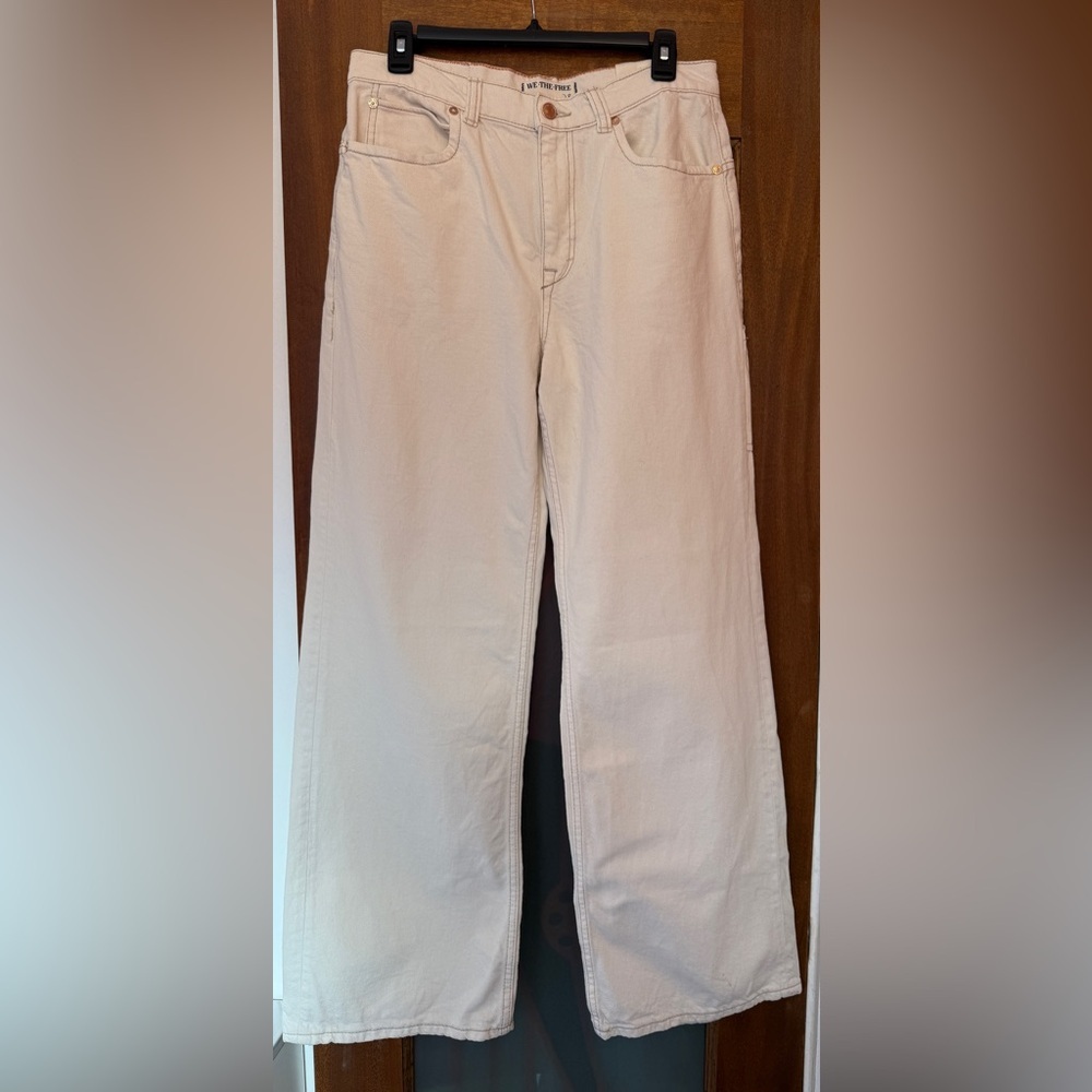 Free People Tinsley Baggy High Rise Straight Leg Denim 28  NWT MSRP $98